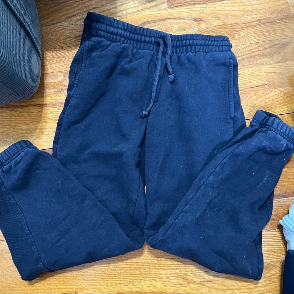 Aritzia Tna Cozy AF Fleece Navy Sweatpants